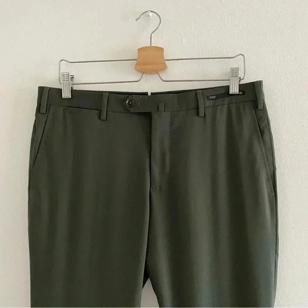PT01 Slim Fit‎ Trousers Green Sz 48/Medium